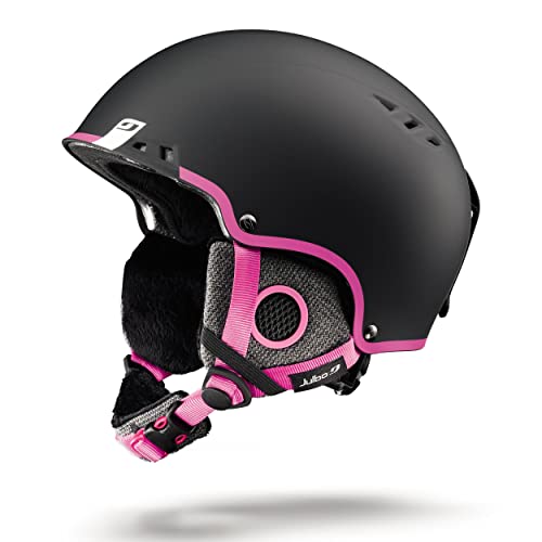 Julbo Leto Skihelm, Mädchen, Schwarz/Pink, 49/53 von Julbo