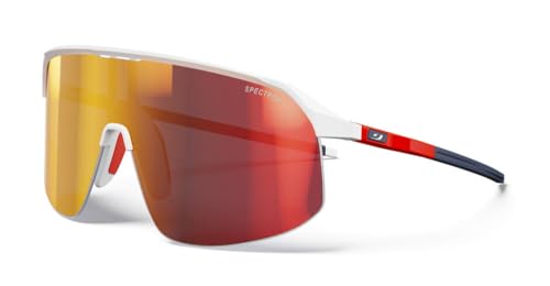 Julbo Unisex Density Sunglasses, Weiß/Fluo Orange/Blau, One Size Julbo Unisex Density Sunglasses, Weiß/Fluo Orange/Blau, One Size von Julbo