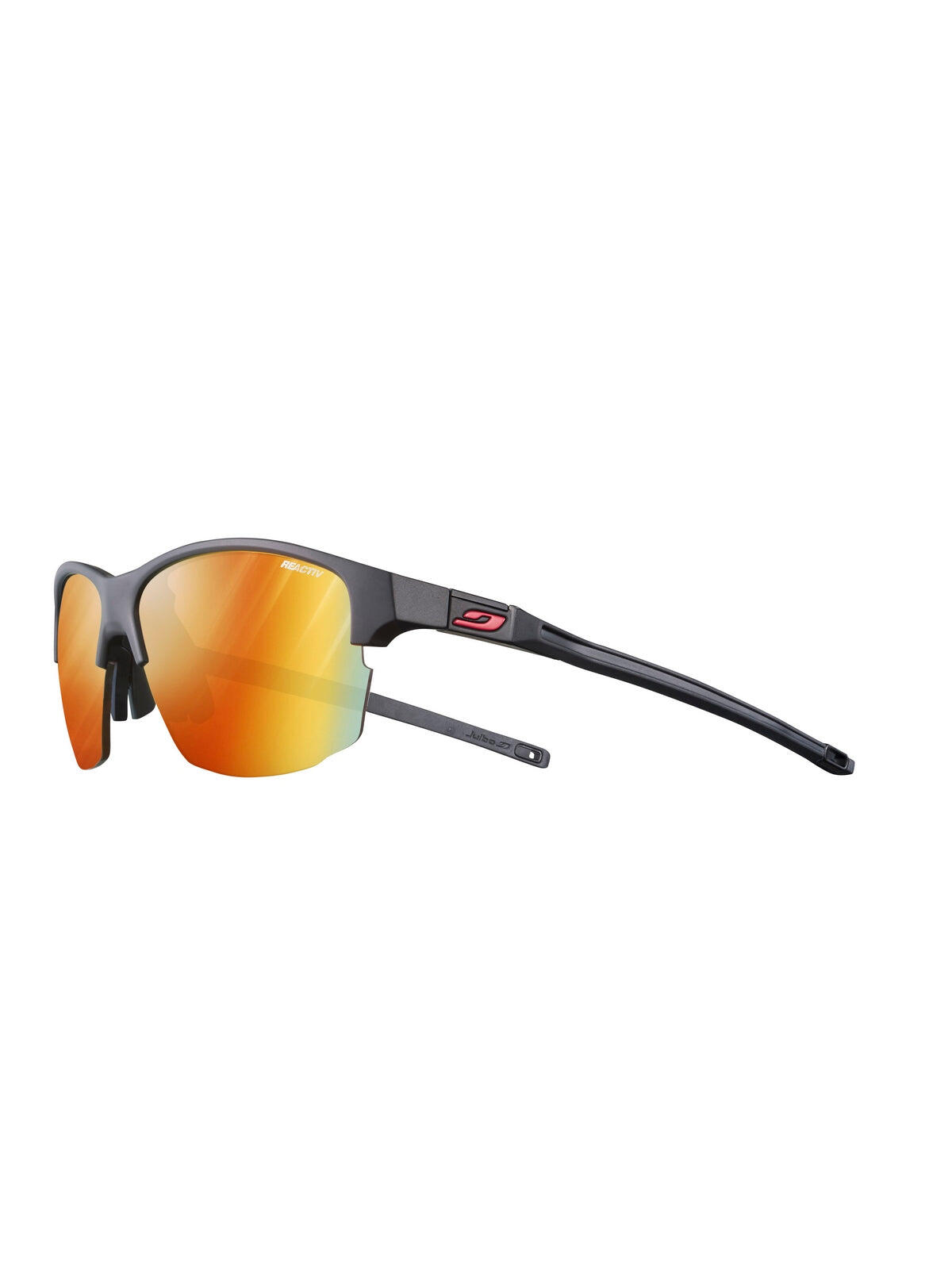 Sonnenbrille Split Reactiv Light Amplifier 1-3 matt schwarz-schwarz-rot von Julbo