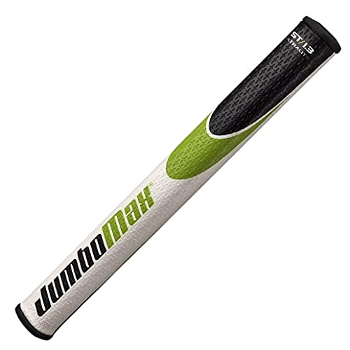 JumboMax Putter Grips ST/1.3 Jumbo Golf Putter Grips Ultralite Oversized Golf Grip USGA Approved | Weiß/Schwarz/Grün JumboMax Putter Grips ST/1.3 Jumbo Golf Putter Grips Ultralite Oversized Golf Grip USGA Approved | Weiß/Schwarz/Grün von JumboMax