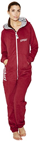 Jumpin Erwachsene Jumpsuit Original, Burgundy, Burgunderfarben, S, 10002 von Jumpin