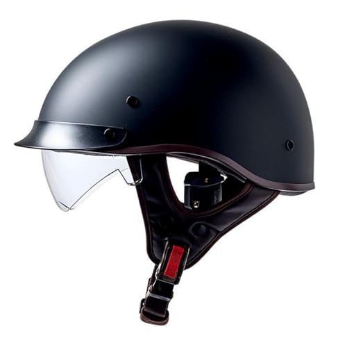 Halbschalenhelm Mit DOTECE Zulassung Motorradhelm Baseball Cap Mit Schnellverriegelung Cruiser Chopper Scooter Helm Baseballmütze Deutscher Stil Totenkopf Kappe Helm Mopedhelm 7,M=57~58cm von JunPing