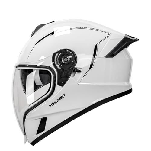 Motorrad Modularer Helm Integralhelm mit Doppelscheibe ECEDOT Genehmigt Moped Roller Motorrad helme Sturzhelm Pendlerhelm für Herren Damen 11,M=57-58CM von JunPing