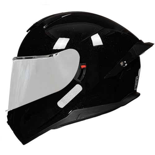 Motorradhelm Motorrad Klapphelm Mit Doppelvisier Integralhelm Fullface Helm Rollerhelm Sturzhelm Modularer Helm Für Männer Und Frauen, Alle Jahreszeiten 16,M=57~58cm von JunPing