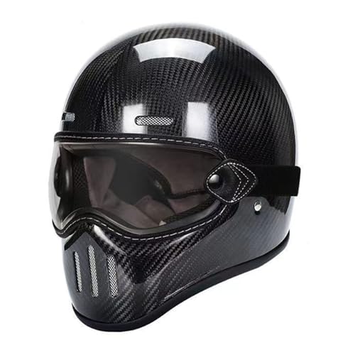 Vintage Vollhelm Integralhelm Motorradhelm mit DOT/ECE-Zugelassener Motorradhelm, Moto-Integralhelm Für Männer Und Frauen Scooter Retro Classic Crash Racing Touring Helm 25,L=59~60cm Vintage Vollhelm Integralhelm Motorradhelm mit DOT/ECE-Zugelassener Motorradhelm, Moto-Integralhelm Für Männer Und Frauen Scooter Retro Classic Crash Racing Touring Helm 25,L=59~60cm von JunPing