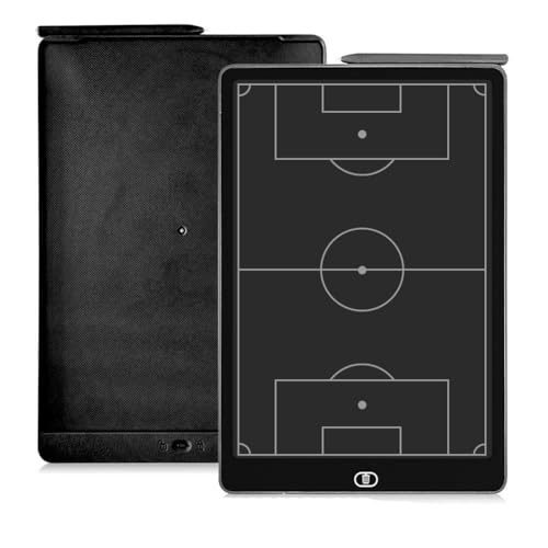 Junguluy Elektronisches Fußball-Trainingstafel, 40,6 cm (16 Zoll), LCD-Bildschirm, Strategie-Markerbrett mit Verriegelungsfunktion für Fußball, vertikaler Fußball von Junguluy