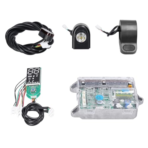 Junterone Motherboard-Controller für Elektroroller, Digitalanzeige mit Gaspedal, Licht und Rücklicht für M365/PRO von Junterone