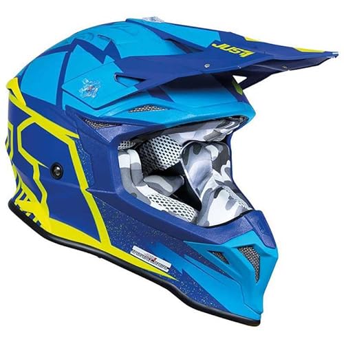 JUST1 Helmet J39 Poseidon Blue-Yellow 58-M JUST1 Helmet J39 Poseidon Blue-Yellow 58-M von Just 1