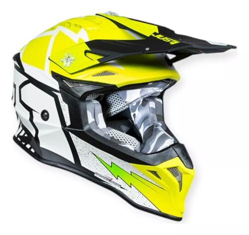 JUST1 Helmet J39 Poseidon Yellow-Black-White matt 56-S JUST1 Helmet J39 Poseidon Yellow-Black-White matt 56-S von Just 1
