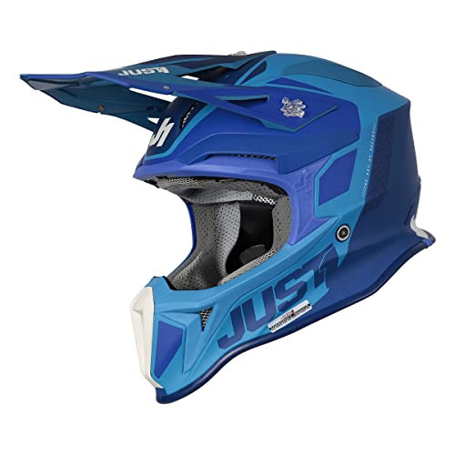 Just1 J18 Pulsar MIPS Motocross Helm (Blue Matt,XS (53/54)) von Just1