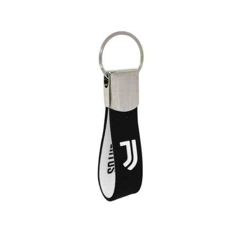 Juventus F.C. - Schlüsselanhänger aus Metall und Gummi mit „Juventus“-Schriftzug - offizielles Juventus-Produkt Juventus F.C. - Schlüsselanhänger aus Metall und Gummi mit „Juventus“-Schriftzug - offizielles Juventus-Produkt von JUVENTUS