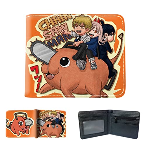 Juyuup Denji Anime Figur Makima Brieftaschen Ausweis Kreditkarte Mehrzweckgeldbörse Herren Bi-Fold Wallet, mehrfarbig, 11*9.5 CM, Klassisch von Juyuup