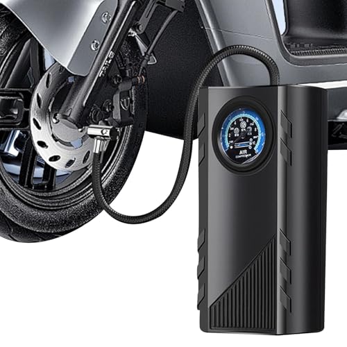 Jvjggag Auto Luftpumpe - Tragbare Plug-in Autoreifenluftpumpe - Reifenpumpe mit Manometer, kompakter Reifenfüller für Motorräder, Autos, Bälle von Jvjggag