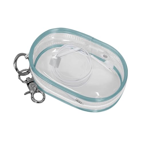 Jvjggag Transparente Kabel-Aufbewahrungstasche – Multifunktionale Aufbewahrungstasche | Handy-Ladegerät-Aufbewahrungs-Organizer, kompakte transparente Kabel-Aufbewahrungstasche für Reisen, blau, Refer von Jvjggag