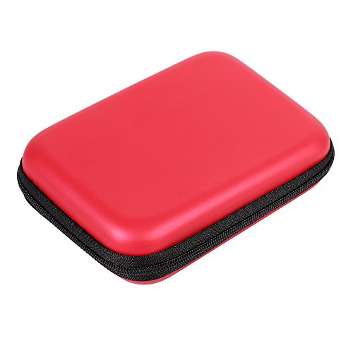 Jwthee Elektronische Organizer-Tasche, elektronische Organizer-Hülle, kleine elektronische Zubehör-Organizer, elektronische Zubehör-Tragetasche (Red) von Jwthee