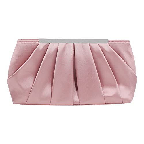 Jywmsc Damen Satin Abendtasche Elegante Satin Plissee Abend Clutch Geldbörsen für Damen Silber Hochzeit Handtasche Jywmsc Damen Satin Abendtasche Elegante Satin Plissee Abend Clutch Geldbörsen für Damen Silber Hochzeit Handtasche von Jywmsc