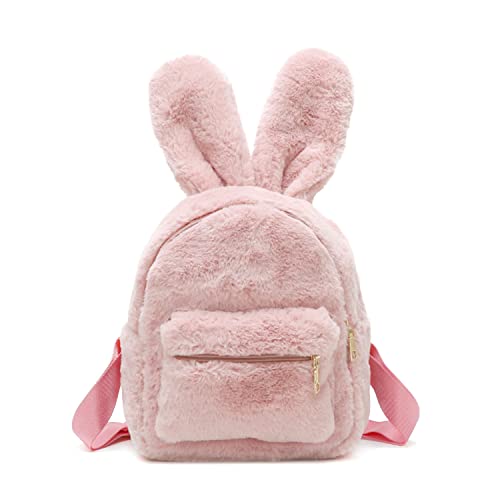 Jywmsc Niedliche Bunny-Rucksäcke für Mädchen, Damen niedlich Kaninchenohren Rucksack Flauschige Umhängetasche Schultasche Satchel Jywmsc Niedliche Bunny-Rucksäcke für Mädchen, Damen niedlich Kaninchenohren Rucksack Flauschige Umhängetasche Schultasche Satchel von Jywmsc