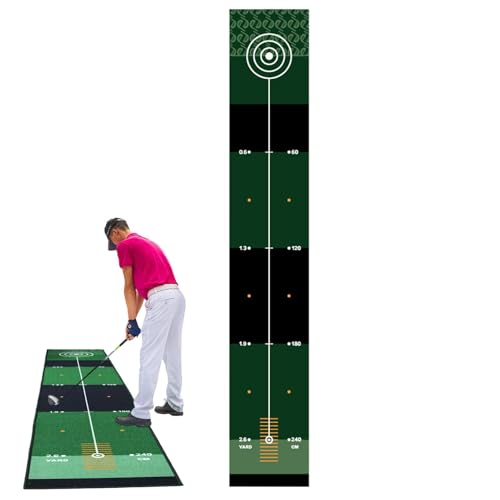 Golf-Putting-Matte | Putting-Übungsmatte | Golf-Trainingsgeräte | Sporttrainingszubehör | Putting Green Pads | Golf-Übungswerkzeuge für Erwachsene, Männer, alle Altersgruppen, Outdoor von Jyxuyy