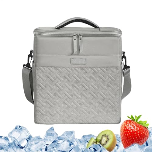 Thermo-Lunch-Tasche | auslaufsichere Kühltasche | isolierte Lunchtasche | wiederverwendbare isolierte Kühltasche | Lunchtasche mit Gurt | Thermo-Lunch-Tasche für Schule, Picknick, Wandern, Outdoor von Jyxuyy