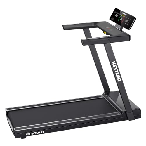 KETTLER Sport Laufband Sprinter 1.1 | Kinomaps App (Bluetooth) | 40 Trainingskurse | Geschwindigkeit bis 16 km/h | 1,75PS Motorleistung | Lauffläche 45 x 122cm von K KETTLER