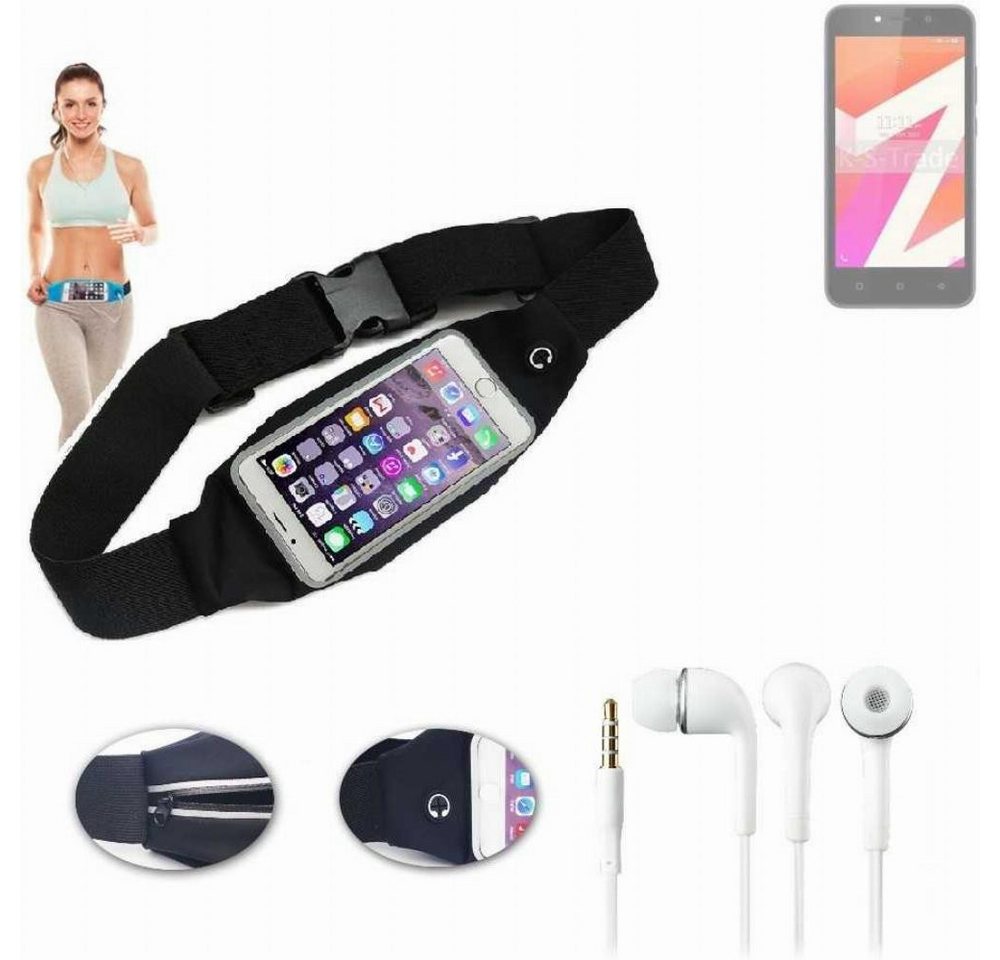 K-S-Trade Handyhülle für Lava Z1s, Bauchtasche Gürteltasche schwarz + Kopfhörer. Sport Running K-S-Trade Handyhülle für Lava Z1s, Bauchtasche Gürteltasche schwarz + Kopfhörer. Sport Running von K-S-Trade