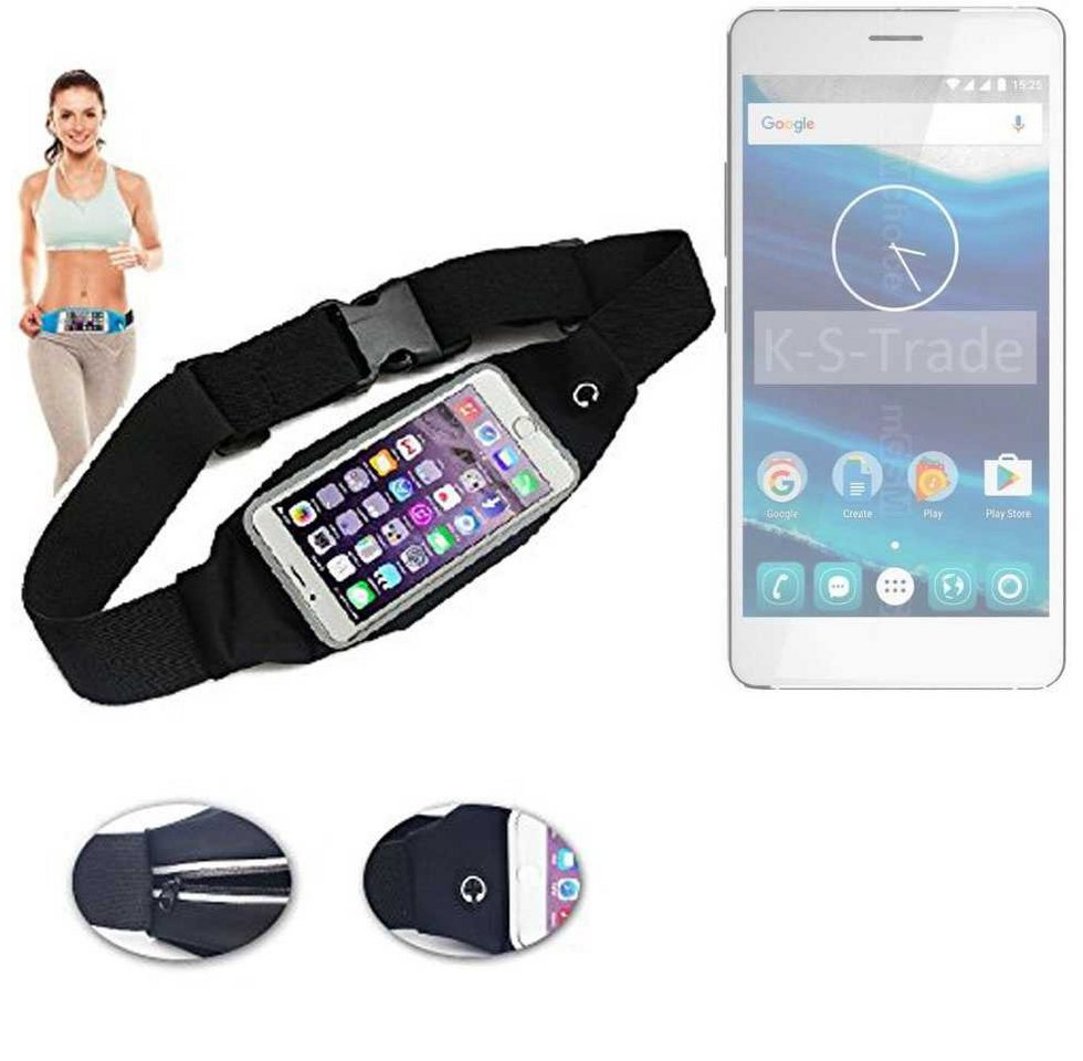 K-S-Trade Handyhülle für Qilive Q5.5, Jogging-Armband Gürteltasche Umhängetasche Bauchtasche schwarz K-S-Trade Handyhülle für Qilive Q5.5, Jogging-Armband Gürteltasche Umhängetasche Bauchtasche schwarz von K-S-Trade