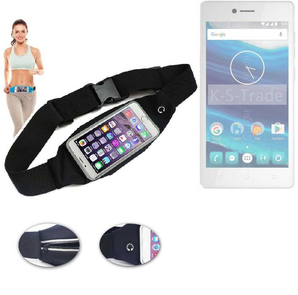 K-S-Trade Handyhülle für Qilive Q7 5, Jogging-Armband Gürteltasche Umhängetasche Bauchtasche schwarz K-S-Trade Handyhülle für Qilive Q7 5, Jogging-Armband Gürteltasche Umhängetasche Bauchtasche schwarz von K-S-Trade