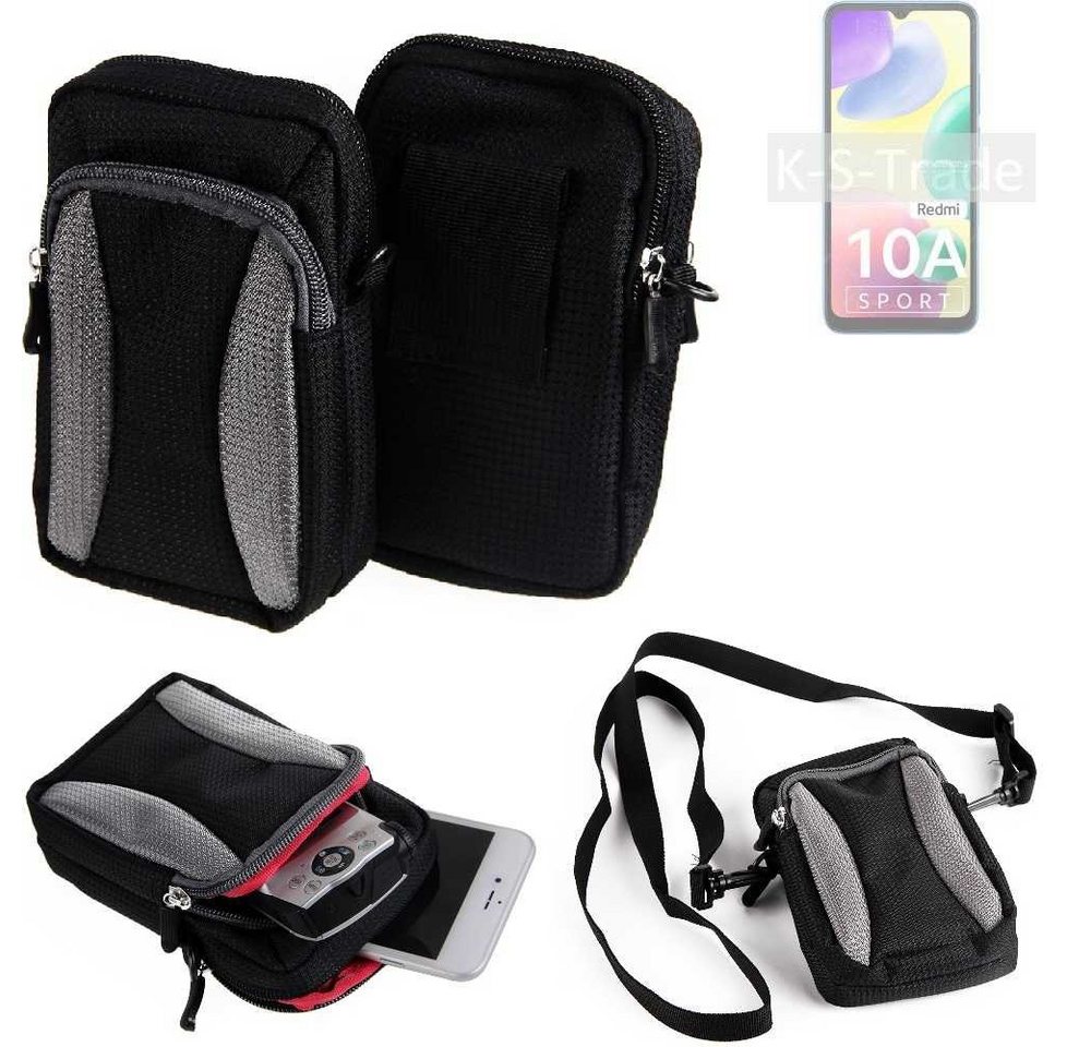 K-S-Trade Handyhülle für Xiaomi Redmi 10A Sport, Holster Schutz Hülle Handy Hülle Gürteltasche Umhängetasche mit von K-S-Trade