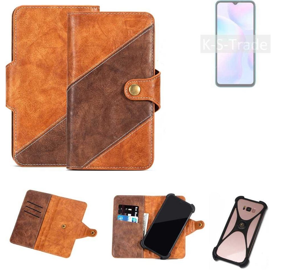 K-S-Trade Handyhülle für Xiaomi Redmi 9i Sport, Handyhülle Schutzhülle Bookstyle Case Wallet-Case Cover von K-S-Trade