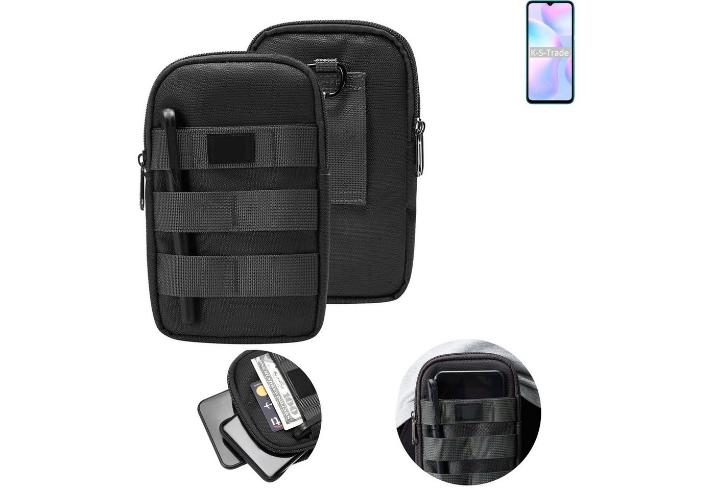 K-S-Trade Handyhülle für Xiaomi Redmi 9i Sport, Holster Gürtel Tasche Handy Tasche Schutz Hülle dunkel-grau viele K-S-Trade Handyhülle für Xiaomi Redmi 9i Sport, Holster Gürtel Tasche Handy Tasche Schutz Hülle dunkel-grau viele von K-S-Trade
