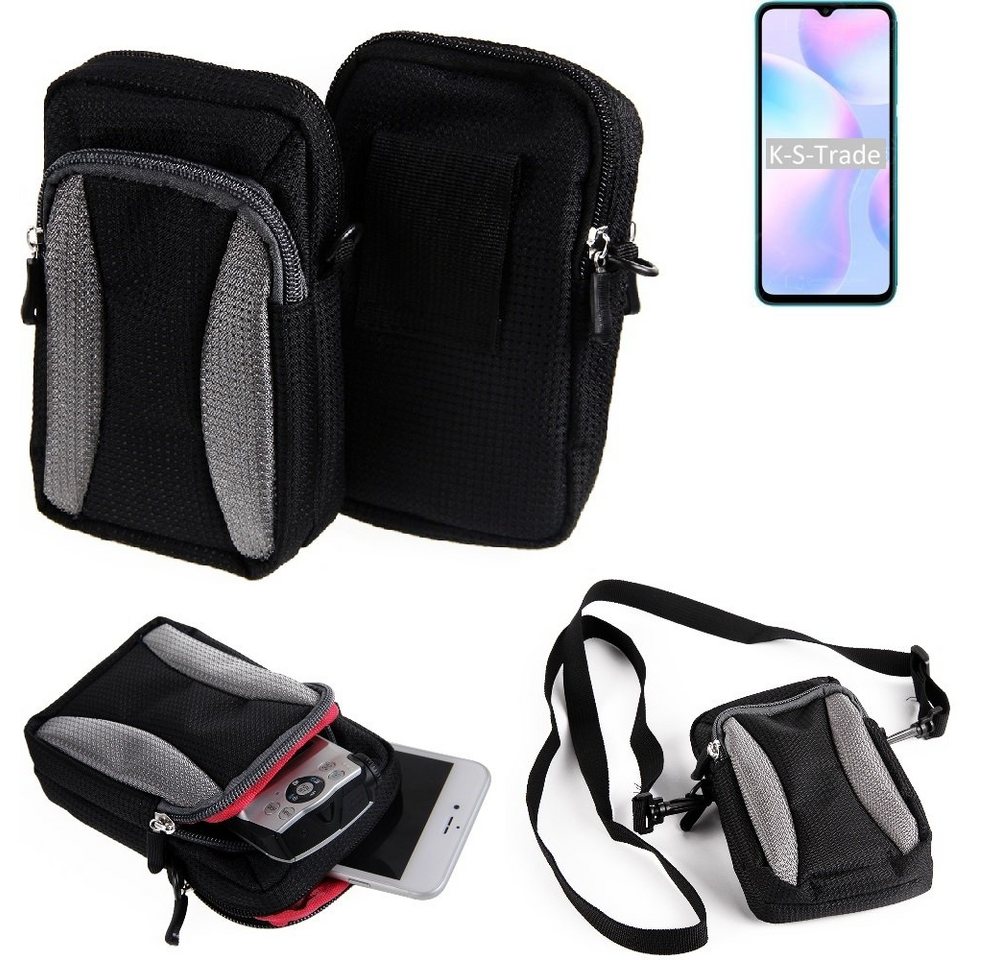 K-S-Trade Handyhülle für Xiaomi Redmi 9i Sport, Holster Schutz Hülle Handy Hülle Gürteltasche Umhängetasche mit von K-S-Trade