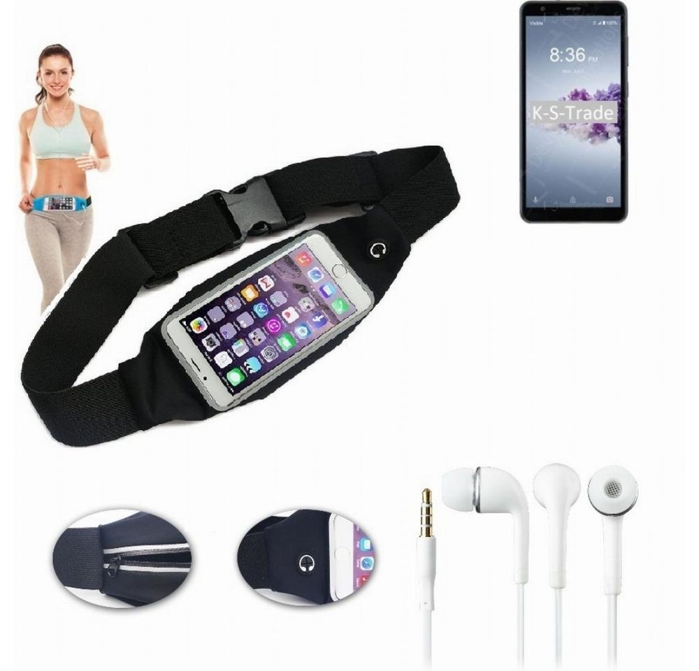 K-S-Trade Handyhülle für ZTE Blade A3 Prime, Bauchtasche Gürteltasche schwarz + Kopfhörer. Sport Running K-S-Trade Handyhülle für ZTE Blade A3 Prime, Bauchtasche Gürteltasche schwarz + Kopfhörer. Sport Running von K-S-Trade