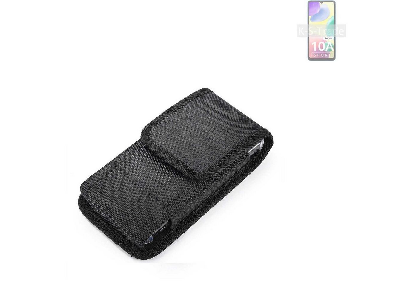 K-S-Trade Kameratasche für Xiaomi Redmi 10A Sport, Holster Gürteltasche Holster Gürtel Tasche wasserabweisend Handy von K-S-Trade