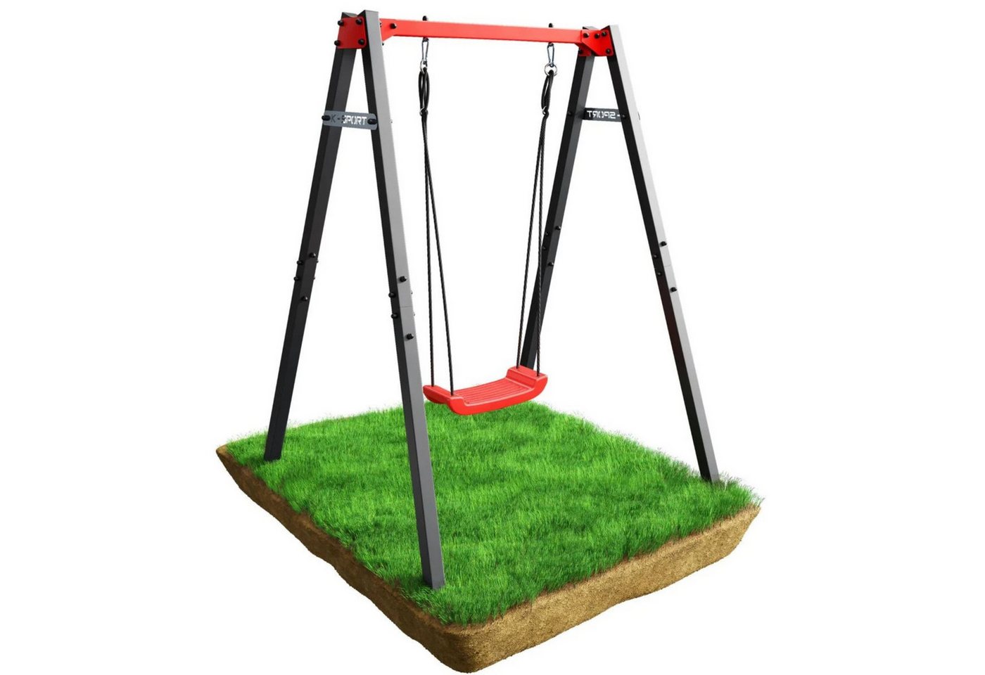 K-SPORT Einzelschaukel Kinderschaukel mit Schaukelsitz, (Schaukelgestell mit Brettschaukel inkl. Bodenanker, Outdoor Schaukel, Kinderschaukel für den Garten, Gestell bis 150kg belastbar, stabil und sicher, Wetterfestes Gerüst) K-SPORT Einzelschaukel Kinderschaukel mit Schaukelsitz, (Schaukelgestell mit Brettschaukel inkl. Bodenanker, Outdoor Schaukel, Kinderschaukel für den Garten, Gestell bis 150kg belastbar, stabil und sicher, Wetterfestes Gerüst) von K-SPORT