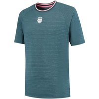 K-Swiss Hypercourt Melange T-Shirt Herren in petrol, Größe: M K-Swiss Hypercourt Melange T-Shirt Herren in petrol, Größe: M von K-SWISS