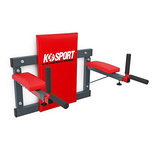 K-Sport: Dip Station zur Wandmontage, mit Dip-Stange bis 300 kg belastbar I Barren zur Ausführung von Dips & Bauchübungen, inkl E-Book von K-Sport