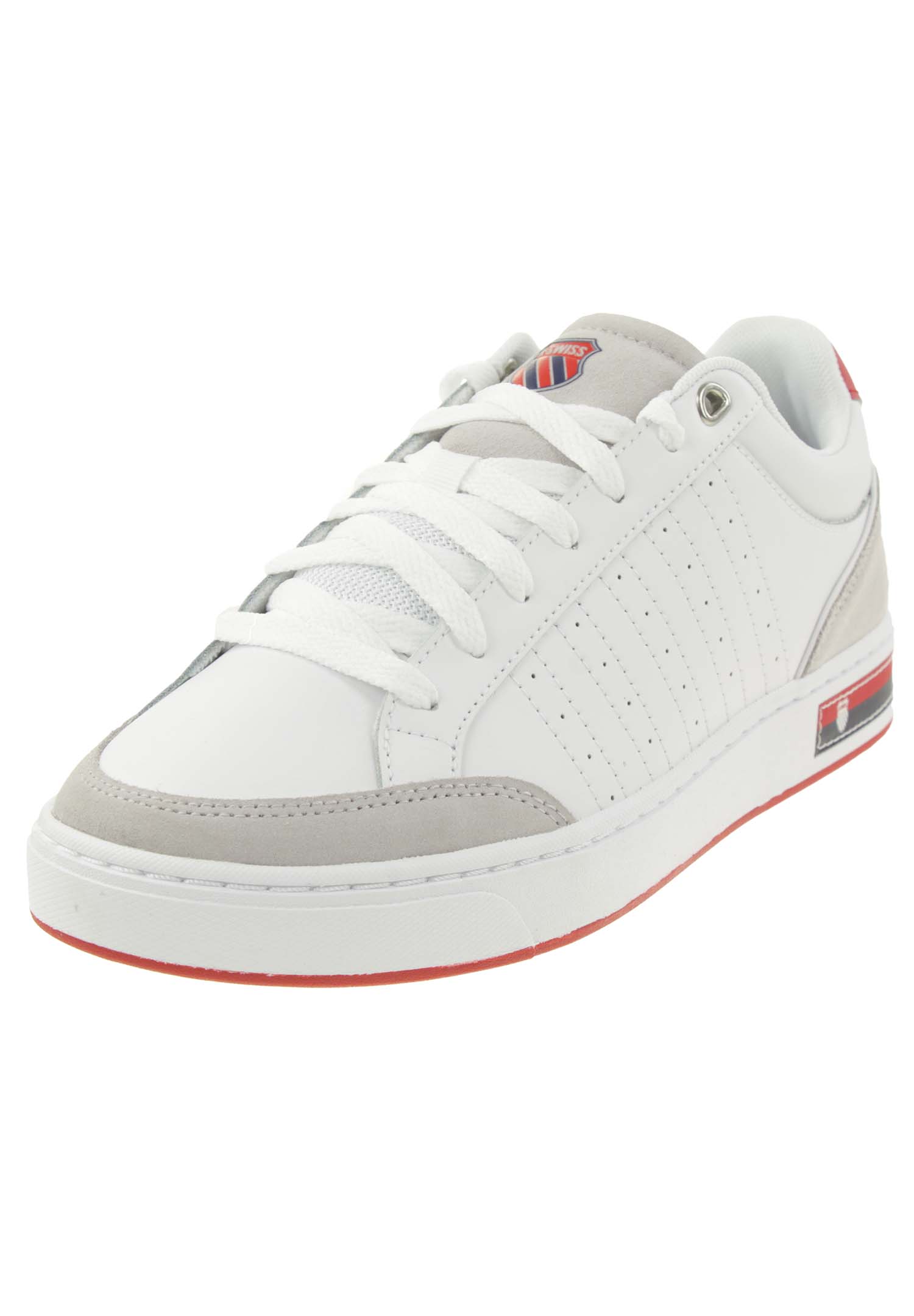 K-SWISS Court BLOCK Herren Sneaker Sportschuh 07411-113-M Weiß/rot K-SWISS Court BLOCK Herren Sneaker Sportschuh 07411-113-M Weiß/rot von K-Swiss