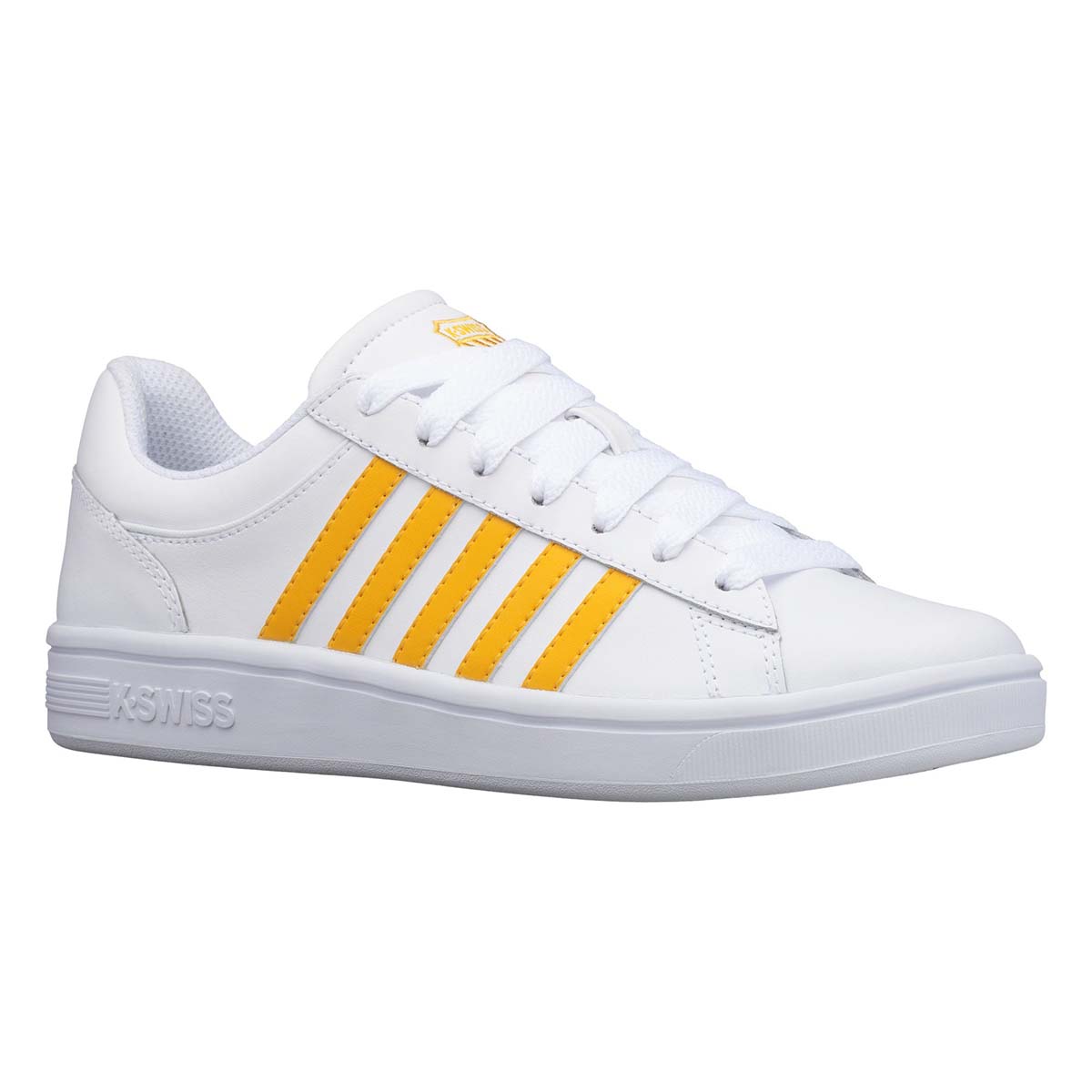 K-SWISS Court Winston Damen Sneaker Sportschuh 96154-119-M White/Gold K-SWISS Court Winston Damen Sneaker Sportschuh 96154-119-M White/Gold von K-Swiss