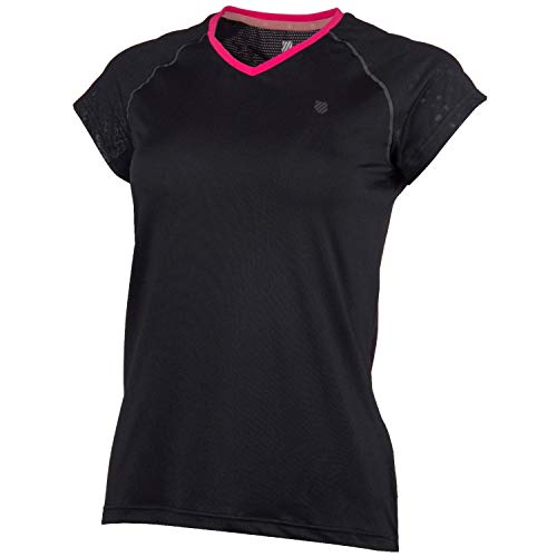 K-Swiss Damen Sport Tennis T-Shirt, Hypercourt Express, Schwarz K-Swiss Damen Sport Tennis T-Shirt, Hypercourt Express, Schwarz von K-Swiss