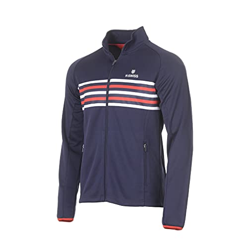 K-Swiss Herren Sport Tennis Jacke, Heritage Tracksuit Jacket, Navy K-Swiss Herren Sport Tennis Jacke, Heritage Tracksuit Jacket, Navy von K-Swiss