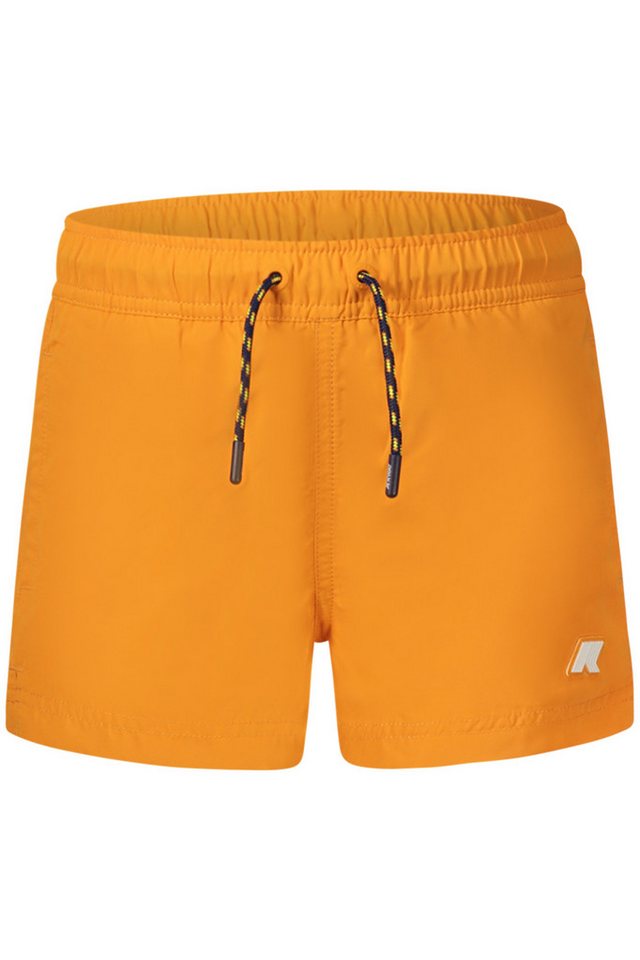 K-Way Badeshorts Badeboxer Kinder Orange: Bequeme Passform mit Taschen und Logo K-Way Badeshorts Badeboxer Kinder Orange: Bequeme Passform mit Taschen und Logo von K-Way