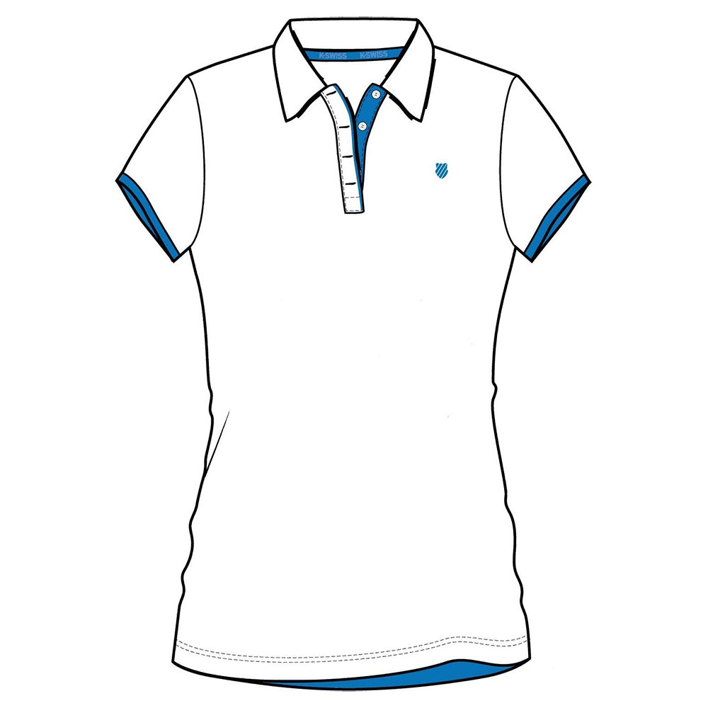 K-swiss Core Team Short Sleeve Polo Weiß S Frau K-swiss Core Team Short Sleeve Polo Weiß S Frau von K-swiss