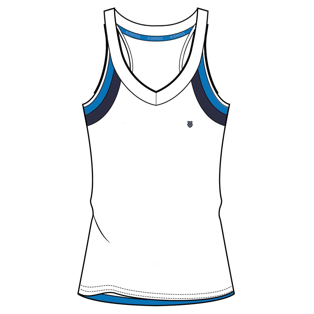 K-swiss Core Team Sleeveless T-shirt Weiß S Frau K-swiss Core Team Sleeveless T-shirt Weiß S Frau von K-swiss