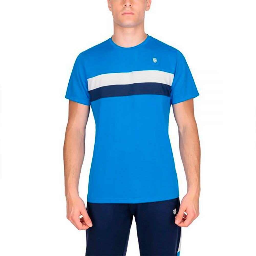 K-swiss Core Team Stripe Short Sleeve T-shirt Blau M Mann K-swiss Core Team Stripe Short Sleeve T-shirt Blau M Mann von K-swiss