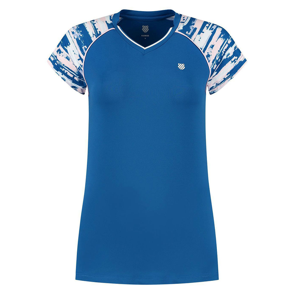 K-swiss Hypercourt Cap Sleeve 2 Short Sleeve T-shirt Blau S Frau K-swiss Hypercourt Cap Sleeve 2 Short Sleeve T-shirt Blau S Frau von K-swiss
