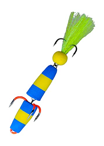 K.P Baits Foam Jig Schaumstoff Köder Streamer 9 cm Gelb Blau - Ideal zum Raubfisch Angeln für Barsche und Zander - hochwertige Haken und Komponenten - Inhalt: 1 Stück K.P Baits Foam Jig Schaumstoff Köder Streamer 9 cm Gelb Blau - Ideal zum Raubfisch Angeln für Barsche und Zander - hochwertige Haken und Komponenten - Inhalt: 1 Stück von K.P Baits