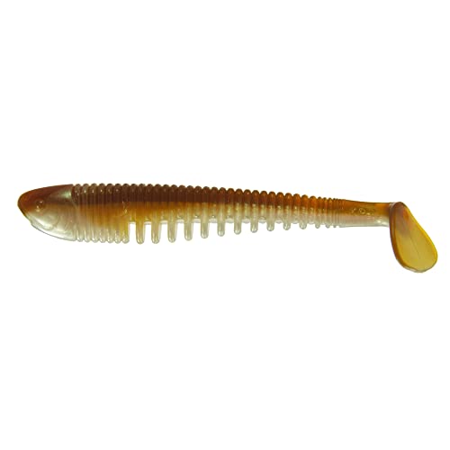 K.P Baits Skeleton Shad Gummifisch 3" 7,5cm Barsch Zander Forelle 048 Beige Bass von K.P