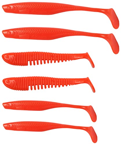 K.P Gummiköder Set Gummifische 071 Zander Dorsch Barsch UV aktiv Orange 10 cm + 12.5 cm K.P Gummiköder Set Gummifische 071 Zander Dorsch Barsch UV aktiv Orange 10 cm + 12.5 cm von K.P