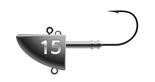 K.P Mustad Fish Head Vertikal Jig Kopf Fisch Hakengröße 2/0 15 Gramm 3 Stück K.P Mustad Fish Head Vertikal Jig Kopf Fisch Hakengröße 2/0 15 Gramm 3 Stück von K.P