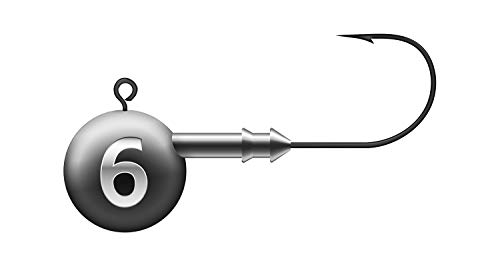 K.P Mustad Jigkopf Zink bleifrei Jig Haken 6 Gramm - Hakengröße 4/0-4 Stück K.P Mustad Jigkopf Zink bleifrei Jig Haken 6 Gramm - Hakengröße 4/0-4 Stück von K.P